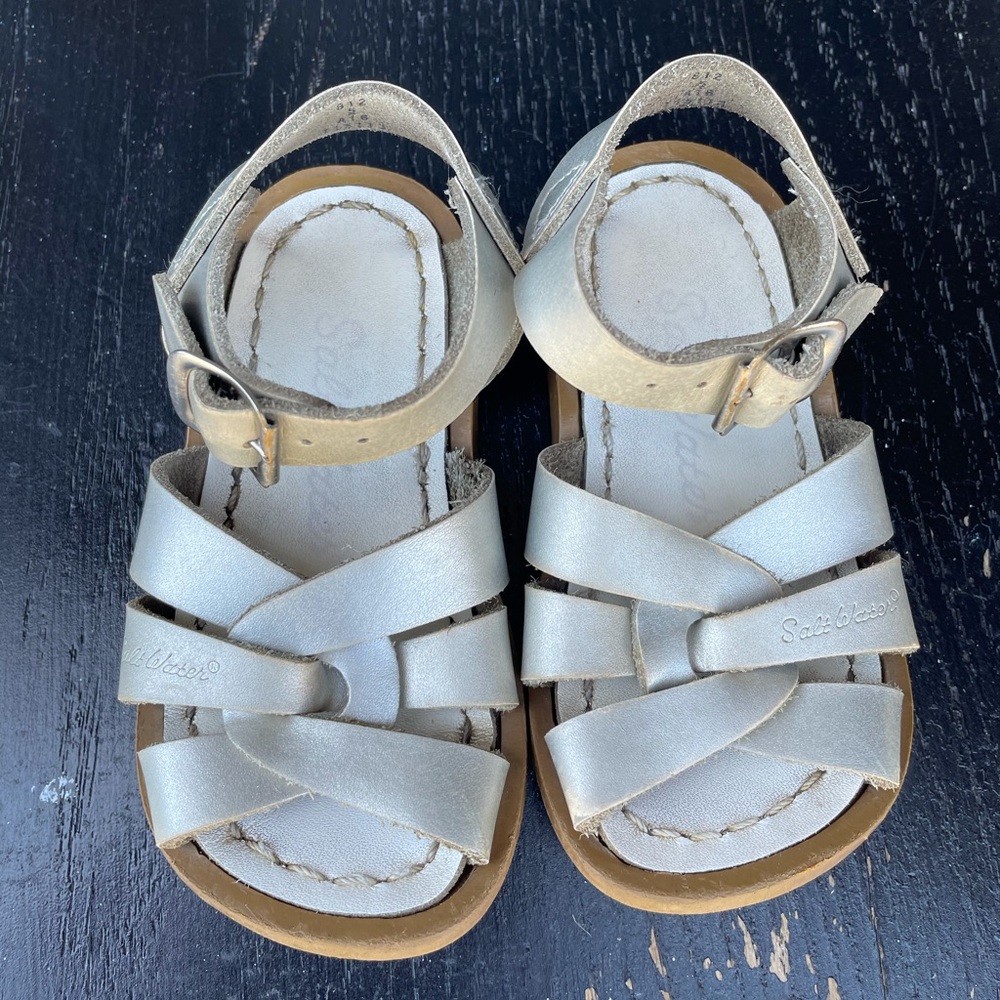 Salt Water Silver Sandals